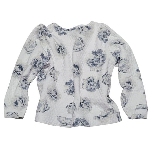 Loft quilted grey rose sweatshirt - Picture 2 of 3
